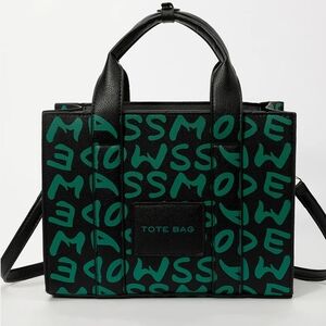Black and Green Tote Bag